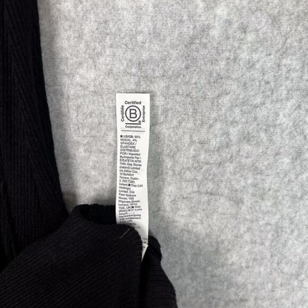 Athleta Size Small Black Well Rested Rib Sleep Sleeveless Tank Midi Dress - Picture 11 of 11